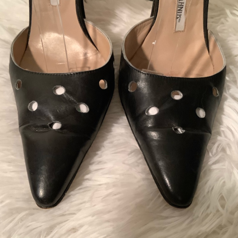 Manolo Blahnik Lasercut Heels - Picture 3 of 8